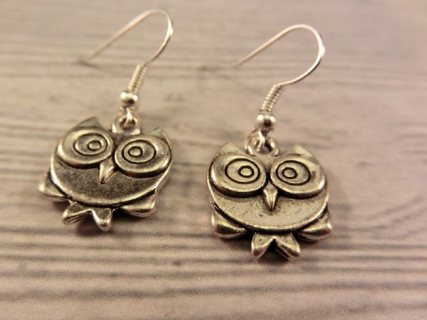 Eulen Ohrringe Vintage Optik Eule Owl